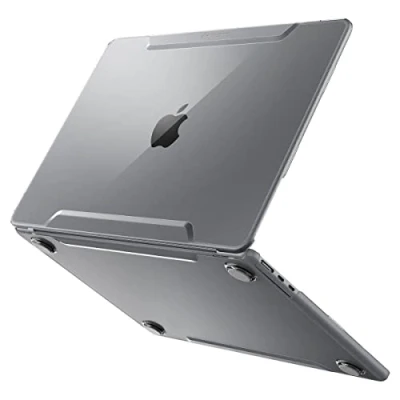 Abbildung von Spigen Thin Fit Hülle Case kompatibel mit MacBook Air 2024 M3, 2022 M2 A2681 13.6&quot; Zoll Transparent
