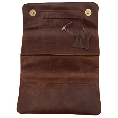 Abbildung von GERMANUS CosaRara Made in EU Leder Tabaktasche Tabakbeutel Drehertasche Drehtasche Tabaketui