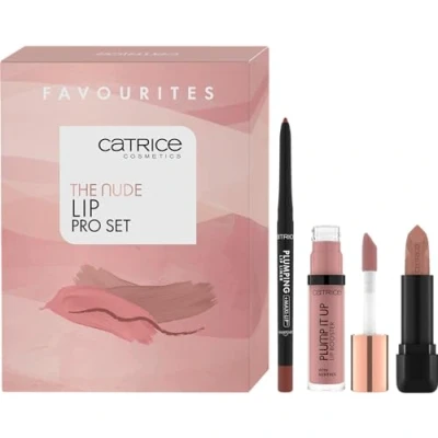 Abbildung von Catrice The Nude Lip PRO Set, Lippe Mehrfarbig, acetonfrei, vegan, ohne Mikroplastikpartikel, Parabene, 1er Pack (3pcs)