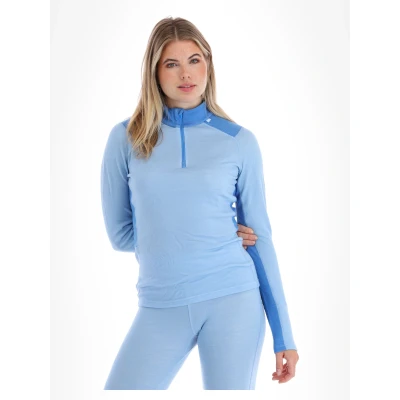 Abbildung von Helly Hansen W Lifa Merino Midweight 1/2 Zip Damen Pullover (Größe: XL/42, Blau)