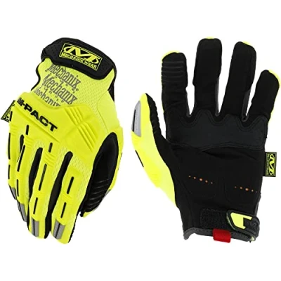 Abbildung von Mechanix Wear: Hi Viz M Pact Arbeitshandschuhe Berührungsfähig, Aufprallschutz, absorbiert Vibrationen (X Large, fluoreszierendes Gelb)