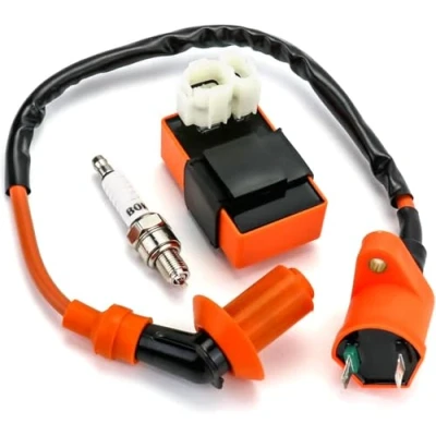 Abbildung von CDI Zündspule,Zündspule Zündkerze Zündsystem für GY6 50CC 125CC 150CC,Samfox Racing Performance Zündspule Kompatibel