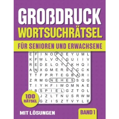 Abbildung von Wortsuchrätsel Großdruck: Buchstabenrätsel in großer Schrift für Senioren und Erwachsene mit Lösungen Band 1