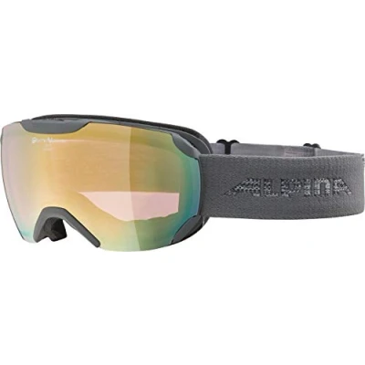 Abbildung von ALPINA PHEOS S QV Verspiegelte, Selbsttönende &amp; Kontrastverstärkende Skibrille Mit 100% UV Schutz Für Erwachsene, grey, One Size