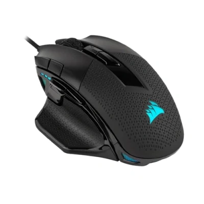 Abbildung von CORSAIR NIGHTSWORD RGB Wired Tunable FPS/MOBA Gaming Mouse 18.000 DPI 10 Programmierbare Tasten Gewichtssystem iCUE Kompatibel PC, Mac, PS5, PS4, Xbox Schwarz