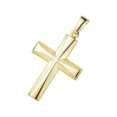 Abbildung von Materia Gold Kettenanhänger Kreuz Damen Herren Anhänger Silber 925 vergoldet KA 22