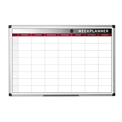 Abbildung von Bi Office Wochenplaner, Magnetisch, Aluminium Rahmen, 60x45cm