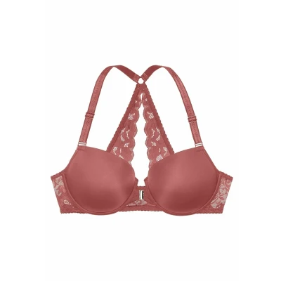 Abbildung von LASCANA Schalen BH »Premium Dessous«, mit wunderschönem Spitzenrücken und Vorderverschluss, Dessous