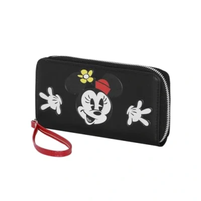 Abbildung von Disney Minnie Maus Face Unverzichtbare Geldbörse, Schwarz, 19 x 10 cm