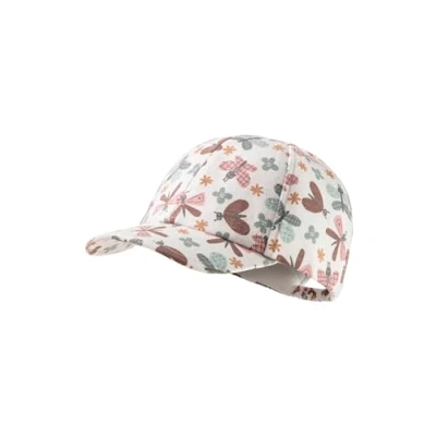 Abbildung von Sterntaler Baseball Cap Schmetterlinge Schildkappe für Kinder aus Flammgarn Jersey mit praktischem Gummiband Basecap Mädchen Schmetterlings Aufdruck ecru, 55