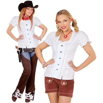 Abbildung von W WIDMANN MILANO Party Fashion Bluse, Bayerin, Trachtenbluse, Damenhemd, Bierfest, Cowgirl, Sheriff