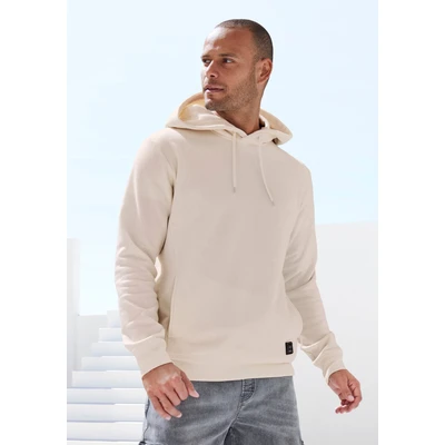 Abbildung von john devin Kapuzenpullover, Herren, Größe: Medium, Creme