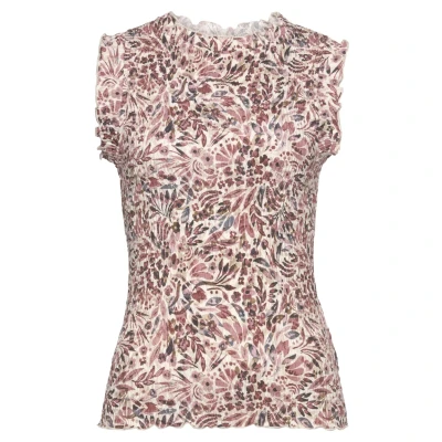 Abbildung von Vivance Top, Damen, Größe: 36, Creme mauve bedruckt