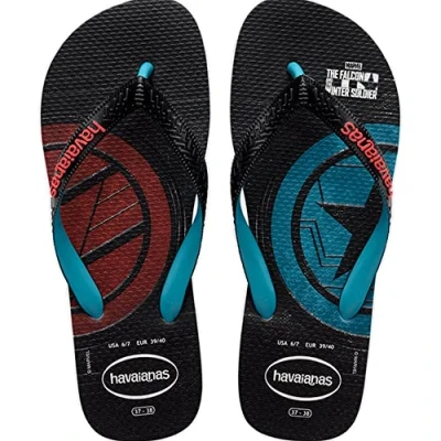 Abbildung von Havaianas Unisex&#039;s Top Marvel Series Flip Flop, Nautical Blue, 33/34 EU