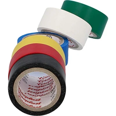 Abbildung von cartrend Isolierbänder Elektriker Klebeband Farbigen PVC Band Wasserdicht Elektrisches Isolierband 6 Stück, 3,3 m x 19 mm