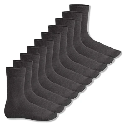 Abbildung von Footstar Herren &amp; Damen Baumwollsocken (10 Paar) Klassische Socken aus Baumwolle Everyday! Anthrazit 39 42