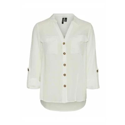 Abbildung von Vero Moda Bumpy NEW NOOS Hemdbluse, Damen, Größe: XS, Snow white