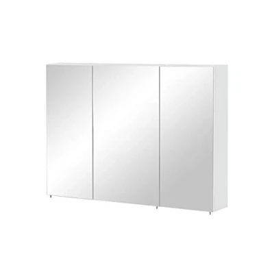 Abbildung von Schildmeyer Basic Spiegelschrank, Holzwerkstoff,Glas,Metall, Weiß, 100 cm