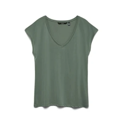 Abbildung von Vero Moda Vmfilli V NECK TEE Tshirt basic, Damen, Größe: Medium, Laurel wreath