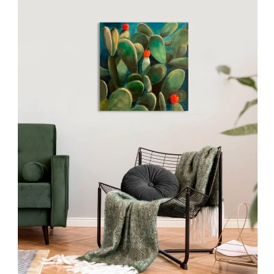 Abbildung von queence Leinwandbild »Cactus de Felanitx«, Pflanzen, (1 St.)