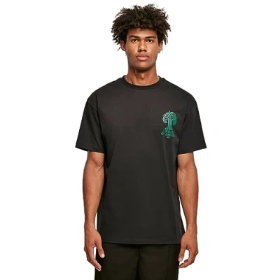 Abbildung von Urban Classics Organic TREE LOGO TEE Tshirt print, Herren, Größe: 5XL, Black