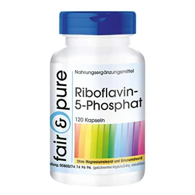 Abbildung von Fair &amp; Pure® Riboflavin 5 Phosphat 120 Kapseln vegan aktives Vitamin B2