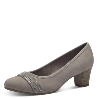 Abbildung von Jana Damen Pumps mit Glitzerdetails Vegan, Braun (Stone), 38 EU