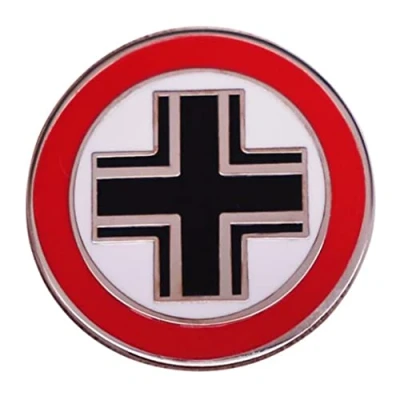 Abbildung von Deutsche Balkenkreuz Eisen Kreuz Button Abzeichen Emaille Pin Dekoration Zubehör Rucksack Halsband Modeschmuck