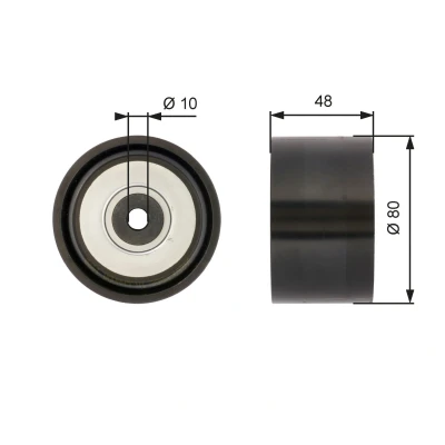 Abbildung von GATES T36259 Umlenkrolle Micro V UNIQUE FIT