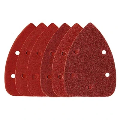 Abbildung von 120 Blatt Klett Schleifblätter für Schleif Mouse 92 x 140 mm Körnungen jeweils 20 K40/60/80/120/180/240 5 Loch Schleifpapier Schleifmaus Dreiecksschleifer Black + Decker