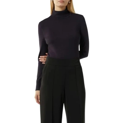Abbildung von comma Rollkragen IM Relaxed FIT Strickpullover, Damen, Größe: 34, Helles beige