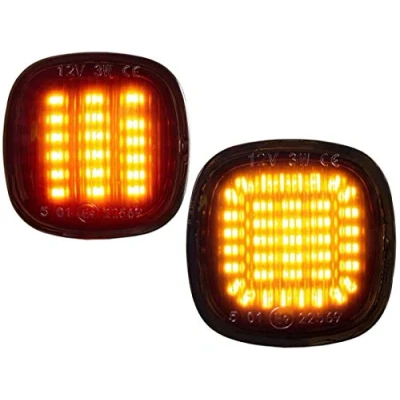 Abbildung von DoLED dynamische LED Seitenblinker Blinker Laufblinker Lauflicht getönt/Rauchglas kompatibel für A3 8L, A4 B5, A8 D2 SEAT IBIZA 6K FABIA 1 2, OCTAVIA 1, RAPID, ROOMSTER