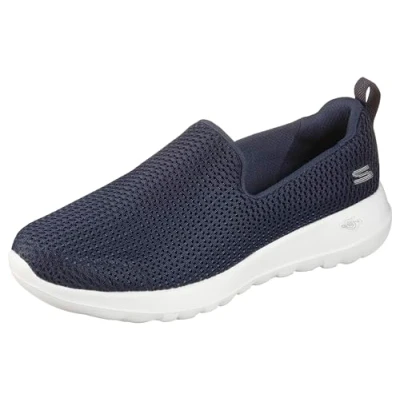 Abbildung von Skechers Damen Go Walk Joy Sneaker, Navy Textile White Trim, 40.5 EU