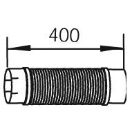 Abbildung von Wellrohr, Abgasanlage DINEX 48259