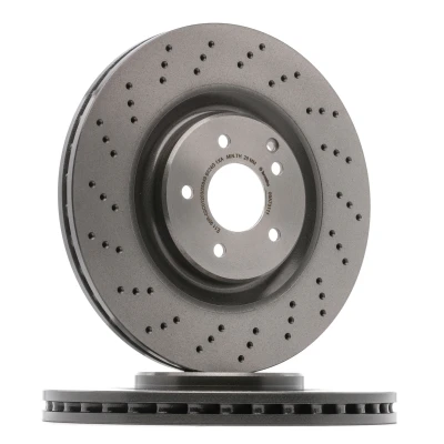 Abbildung von BREMBO COATED DISC LINE 09.A731.11 Bremsscheibe 345 30 5 gelocht/innenbel. beschichtet hochgekohlt mit Schrauben MERCEDES BENZ: C Class Saloon