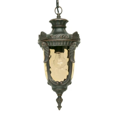 Abbildung von Elstead Lighting PH8 M OB Hängeleuchte Philadelphia 1xE27 Bronze H:38cm Ø:19cm IP44
