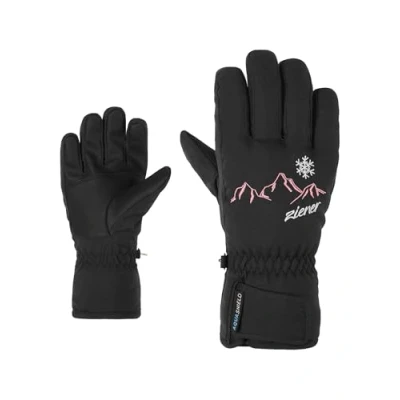 Abbildung von Ziener Kinder LAILLA Ski Handschuhe/Wintersport wasserdicht, PFC frei, Black, 6