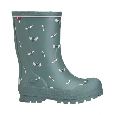 Abbildung von Viking Jolly Print Gummistiefel, Bluegreen/White, 30, Kindergummistiefel Bester im Test