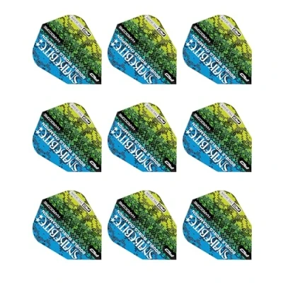 Abbildung von Red DRAGON Peter Wright Snakebite V Standard Multi Snakeskin Dart Flüge 3 Sätze pro Packung (insgesamt 9 Flüge)