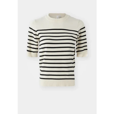 Abbildung von YAS Yaslena Tshirt print, Damen, Größe: XS, Birch/black