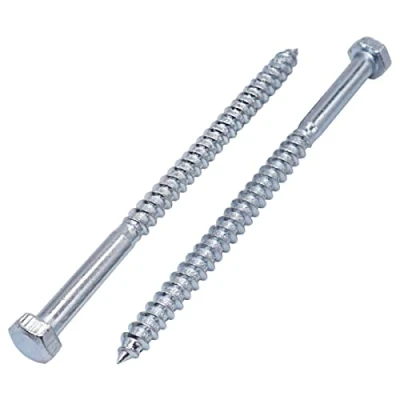 Abbildung von 30 Stück DIN 571 Stahl verzinkt Sechskant Holzschrauben M5 x 80 mm, Sechskantschraube, Schlüsselschrauben, Sechskantkopf, Schlossschrauben (30, mm)