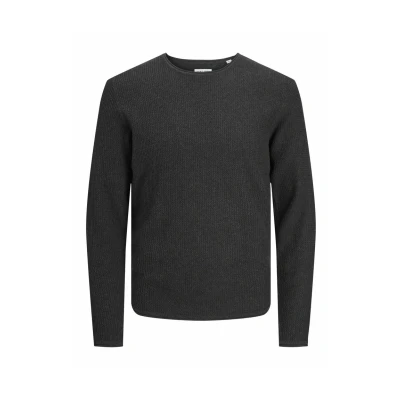 Abbildung von Jack &amp; Jones MIT Rundhals Strickpullover, Herren, Größe: Medium, Dark grey melange