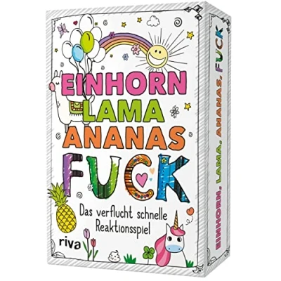 Abbildung von Einhorn, Lama, Ananas, FUCK: Das verflucht schnelle Reaktionsspiel. Der Klassiker für Erwachsene. Zum Abreagieren und Entspannen. perfekte Geschenk Weihnachten Geburtstag