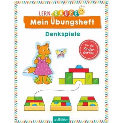 Abbildung von Lernraupe Mein Übungsheft Denkspiele: für den Kindergarten Aufgaben und Übungen Kinder ab 3 Jahren