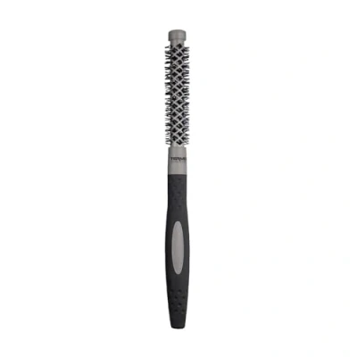 Abbildung von Termix Evolution Basic. Thermische Rundhaarbürste mit ionisierter Hochleistungsfaser, speziell für mitteldickes Haar. Durchmesser: 12 cm.