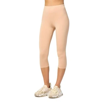 Abbildung von Merry Style Damen Leggings 3/4 Capri aus Viskose MS10 144 (Nude, M)