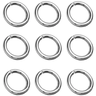 Abbildung von My Bead 10 Stück Binderinge Biegeringe offen Ø 3mm 925 Sterling Silber für Schmuckherstellung Juweliers Qualität DIY