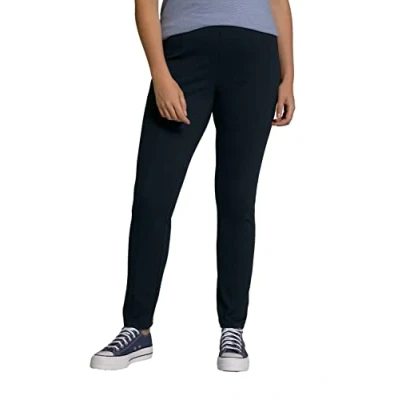 Abbildung von Ulla Popken Damen Basic schmal Hose, Schwarz, 40W / 34L