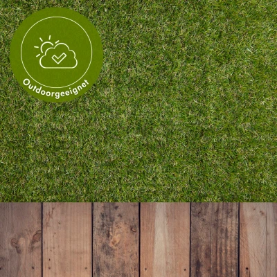 Abbildung von andiamo Kunstrasen Jever Outdoor mit rutschhemmender Rückseite wetterfest und pflegeleicht geeignet als Balkon Teppich oder Rasenteppich einfach zu verlegen 100 x 200 cm