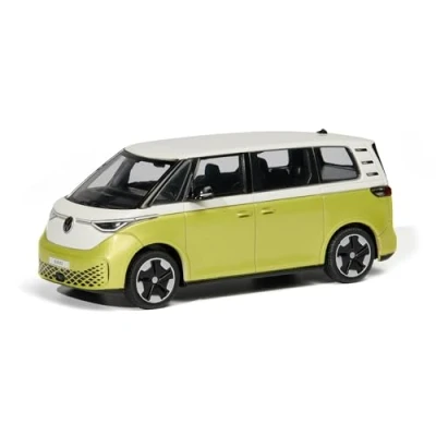 Abbildung von Volkswagen 1T3099300D1B Modellauto ID.Buzz Miniatur, Maßstab 1:43, weiß/gelb